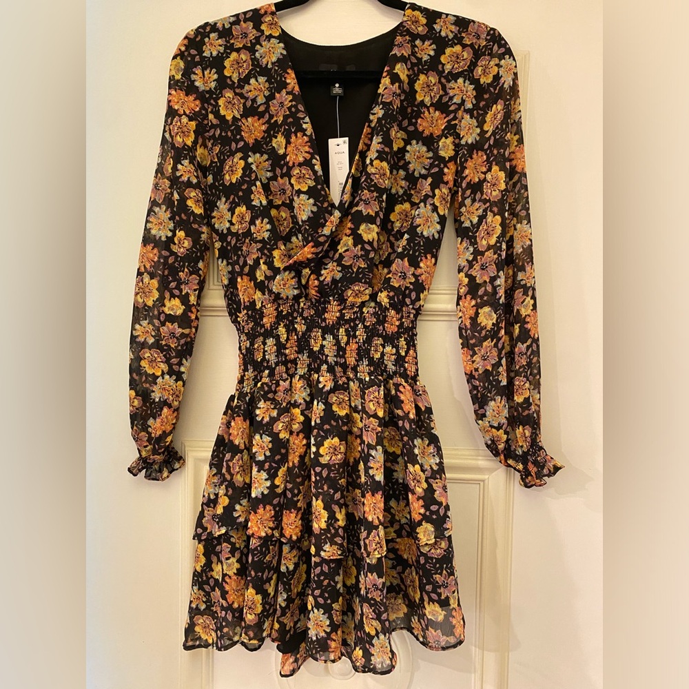 Floral ruffle dress from Aqua in a size XS women
